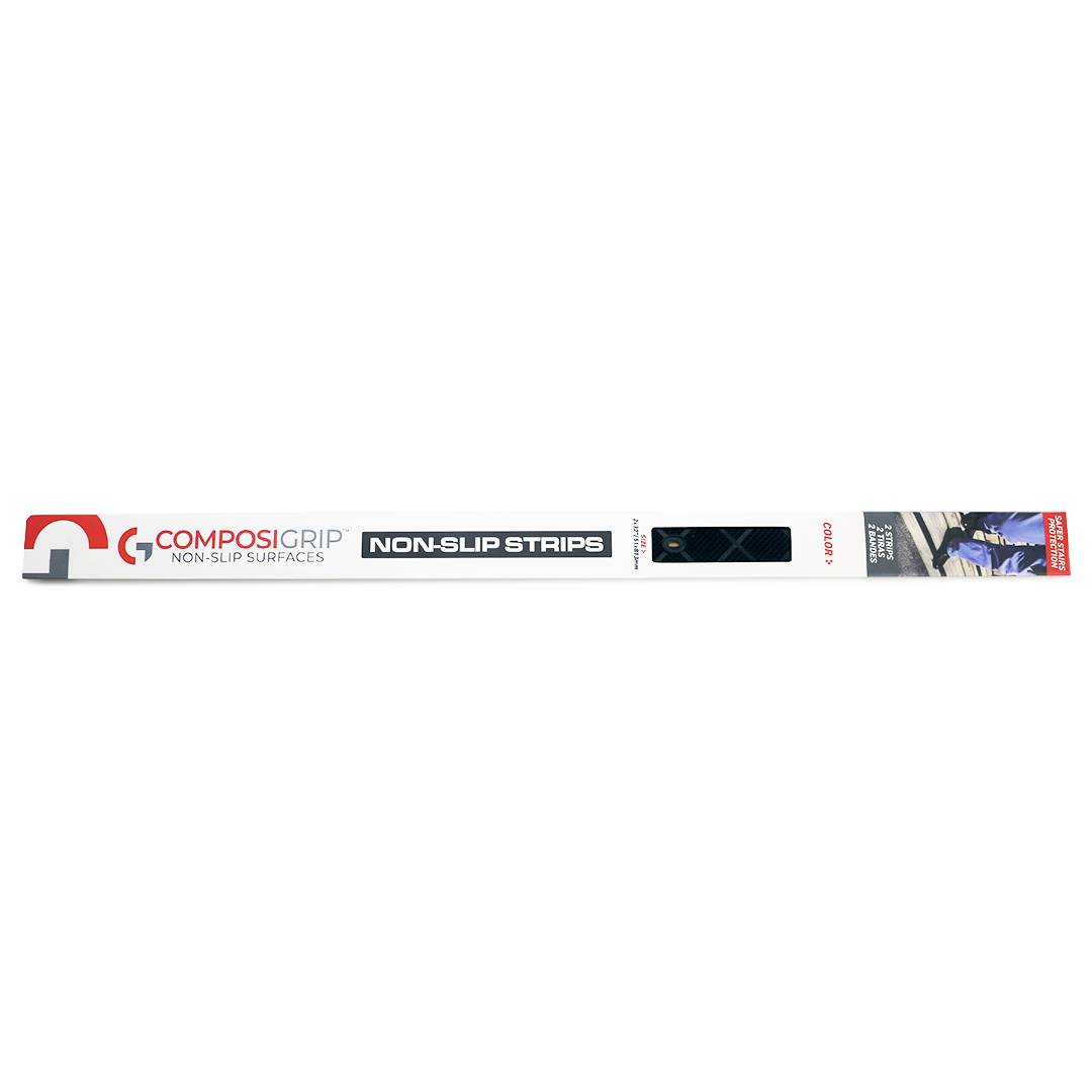 ComposiGrip Non Slip Stair Strips - Onyx Black