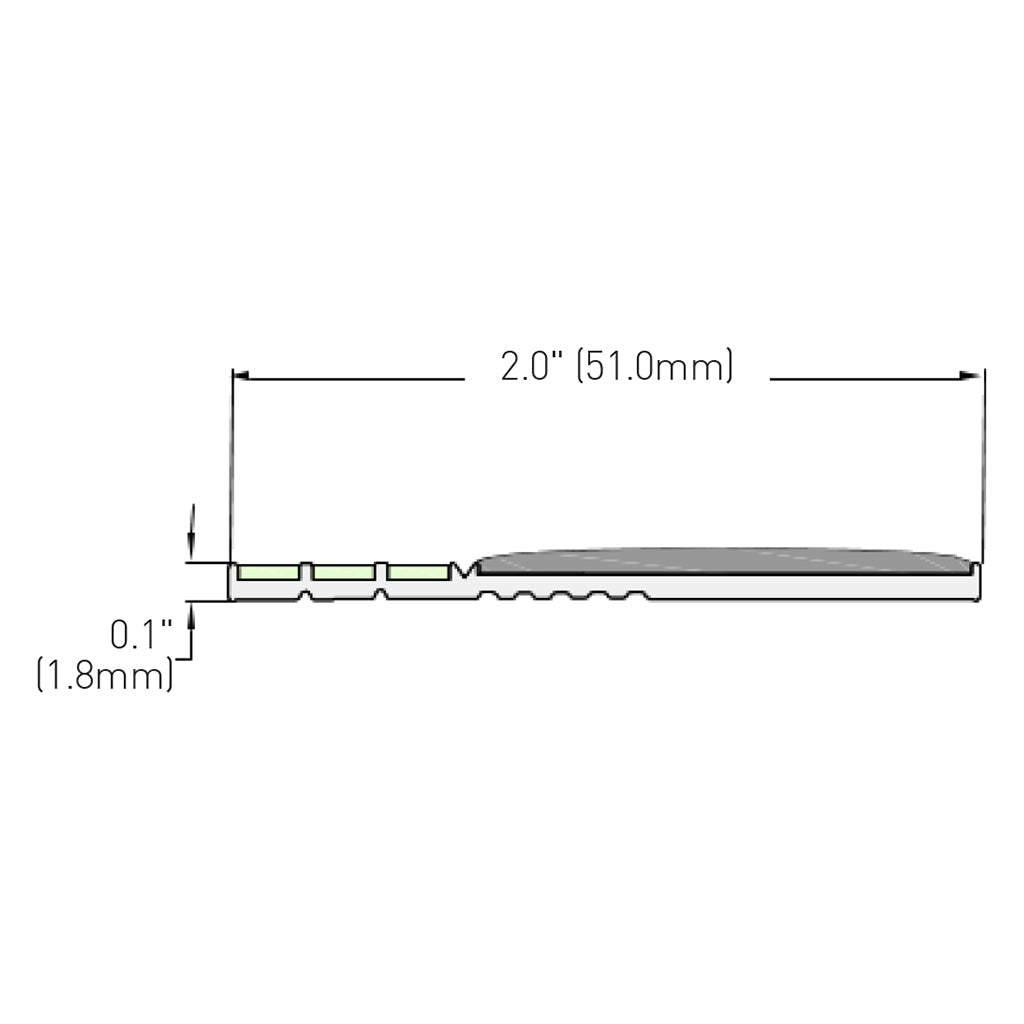 Ecoglo® E30 Series Luminescent Contrast Strips 2" Wide
