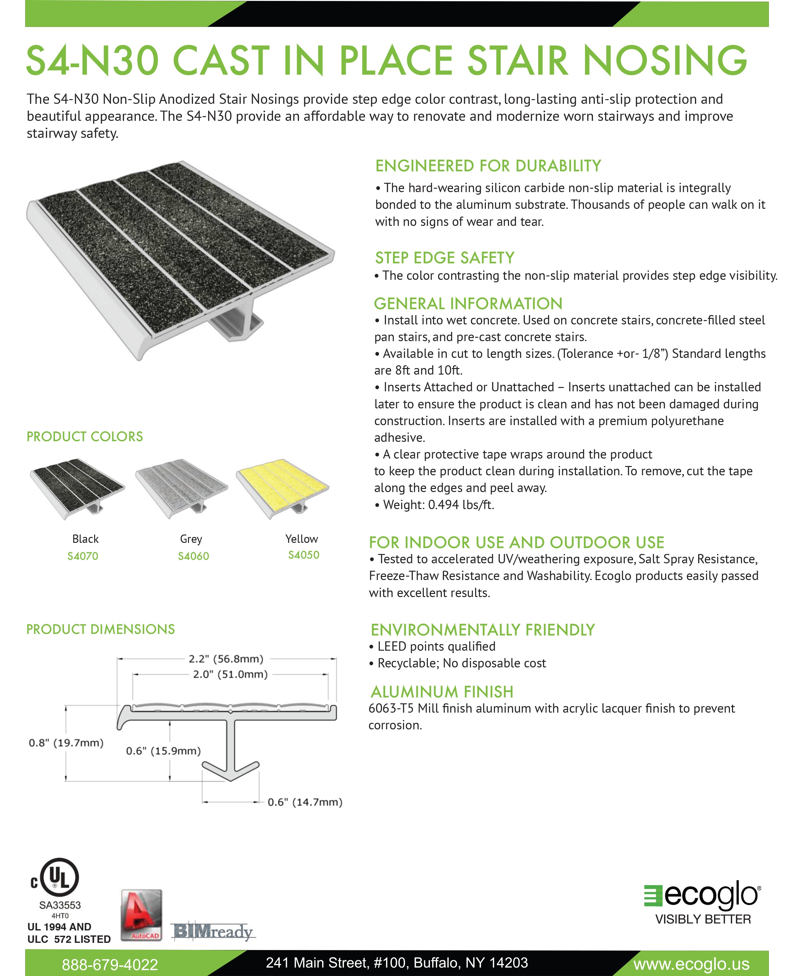 Ecoglo S4 N30 Data Sheet