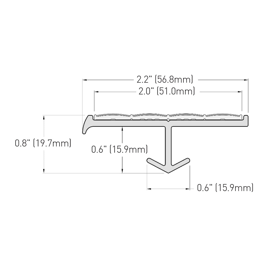 S4-N30 Non-Slip Cast in Place Stair Nosing