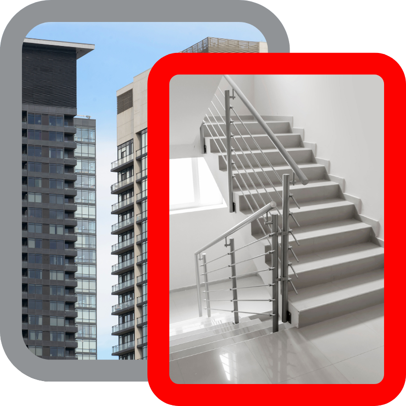 anti-slip stair treads for condos apartments