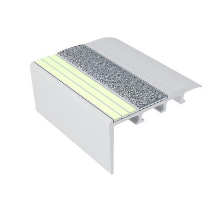 C4-E20 Luminescent Carpet Stair Nosing - Grey