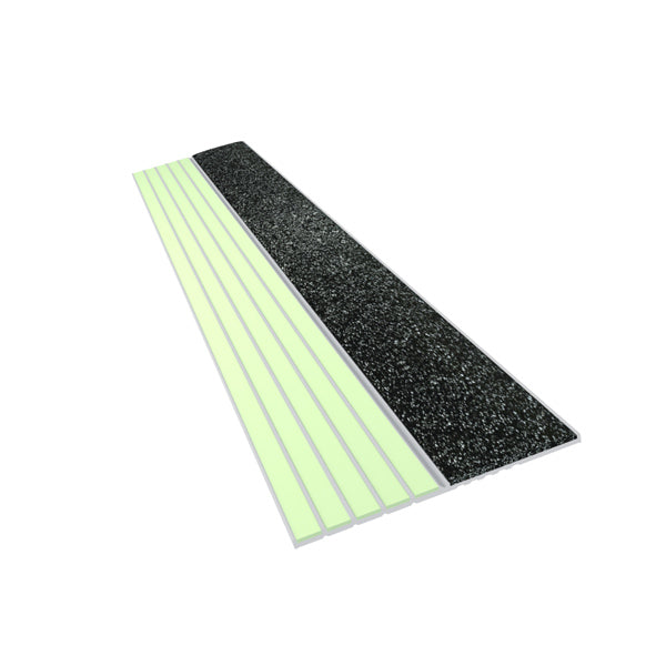 Ecoglo photoluminescent step edge marking and luminous stair contrast strip
