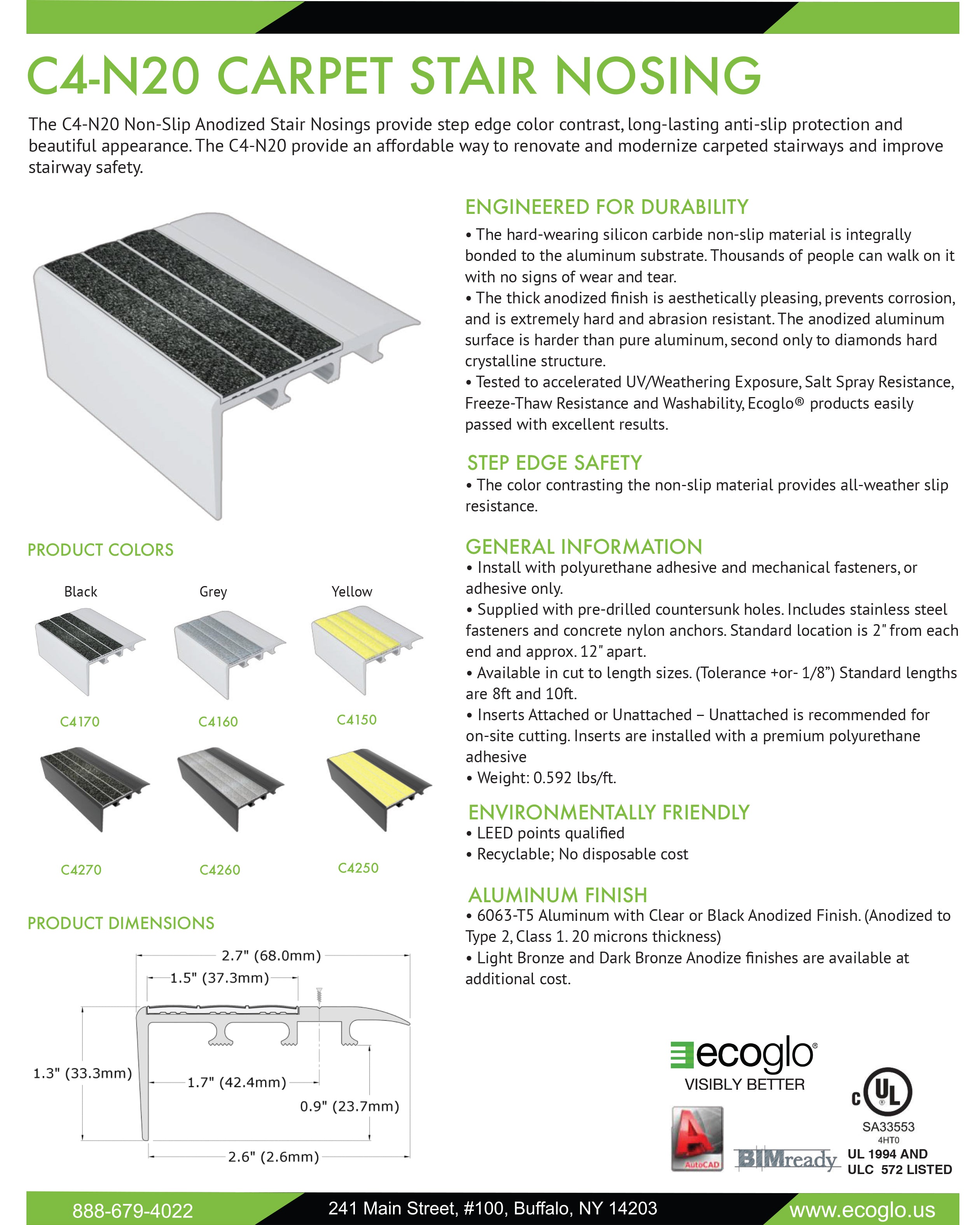 Ecoglo-C4-N20 Product Data Sheet