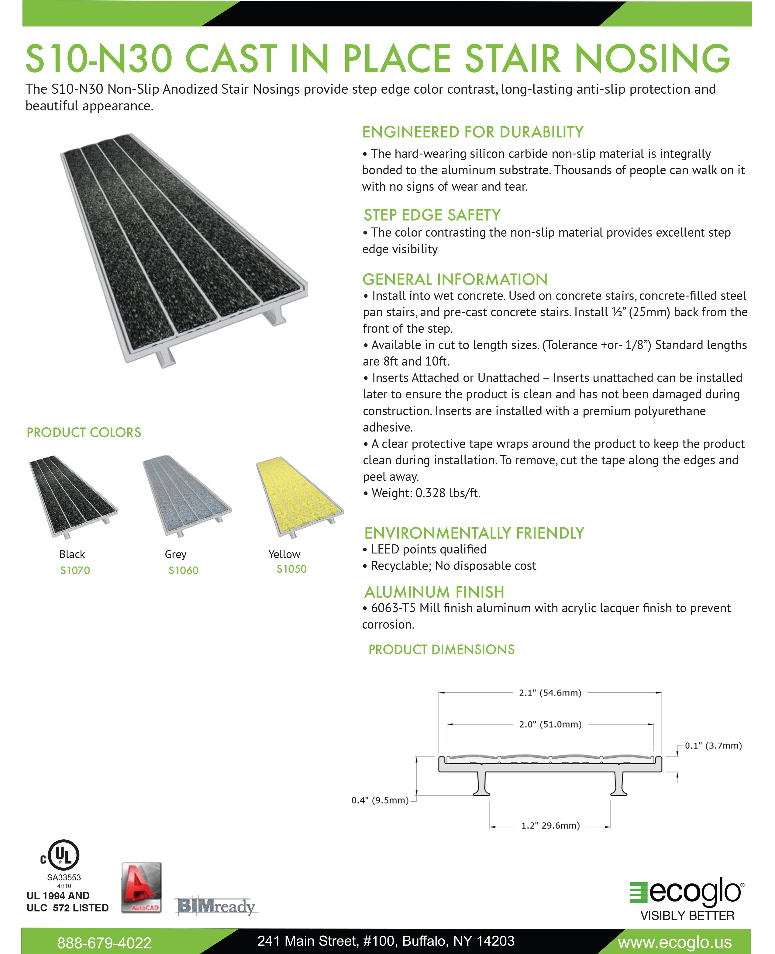 Ecoglo S10 N30 Data Sheet