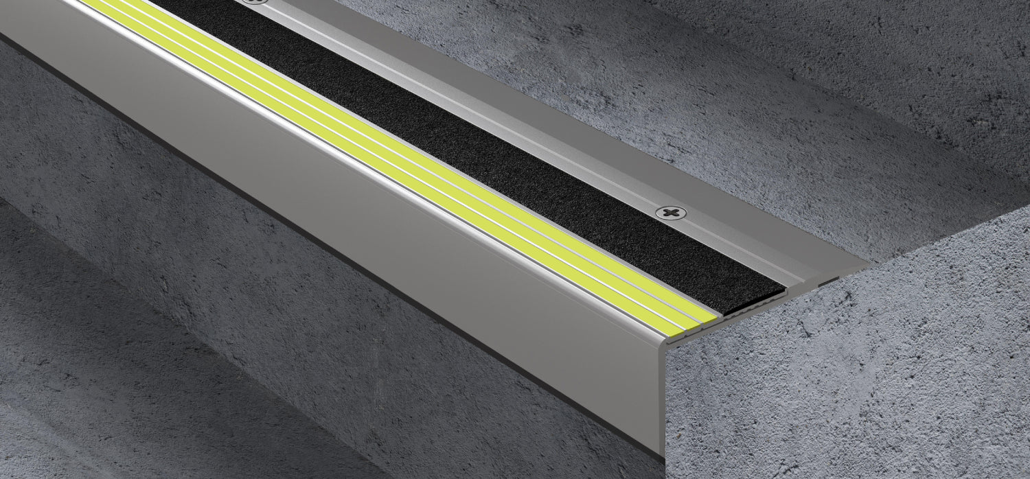Ecoglo® Contrast Strips & Stair Nosings | Step Edge Nosings – ComposiGrip