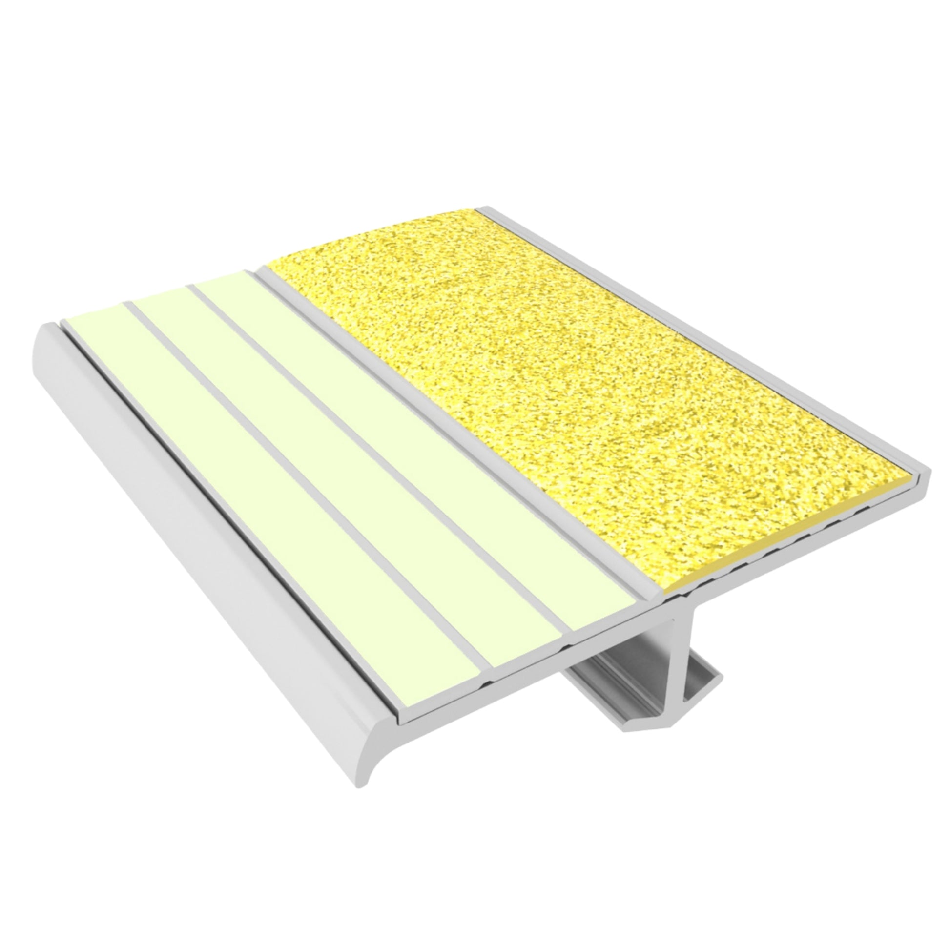 Ecoglo® S4051 Yellow Luminescent Cast In Place Stair Nosing | S4-E30