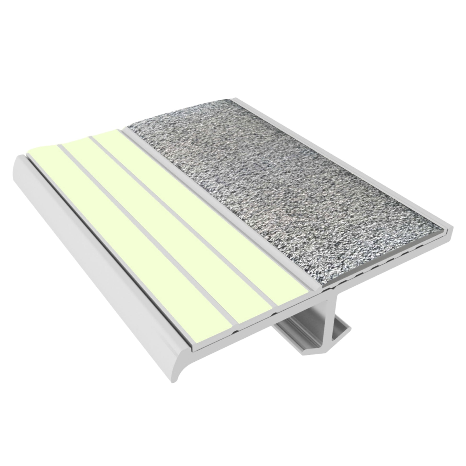 Ecoglo® S4061 Gray Luminescent Cast In Place Stair Nosing | S4-E30