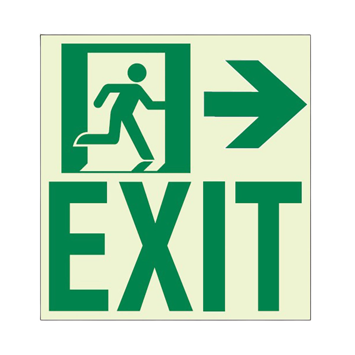 EXIT Running Man with Right Arrow Wall Mounted Sign | Ecoglo® EXIT ...