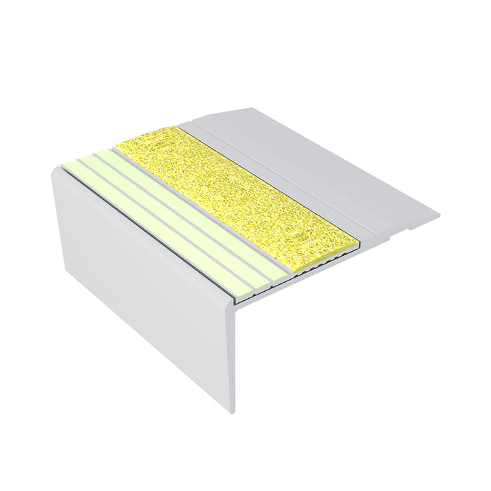 Ecoglo yellow stair nosing for commercial buildings