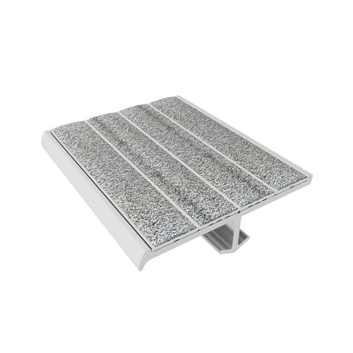 Ecoglo gray non-slip cast-in-place stair nosing