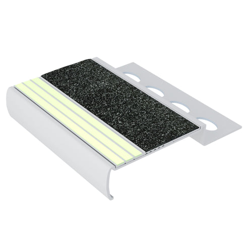 Ecoglo M4171.10 black photoluminescent tile stair nosing