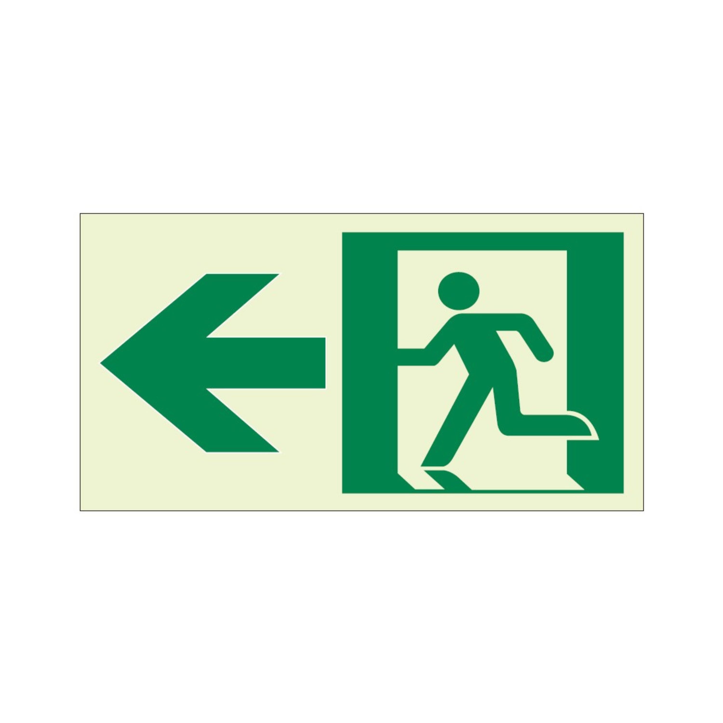 Project Path Security Sign Ecoglo® Luminous Exit Path Marking Signs | Photoluminescent Exit Signs ...