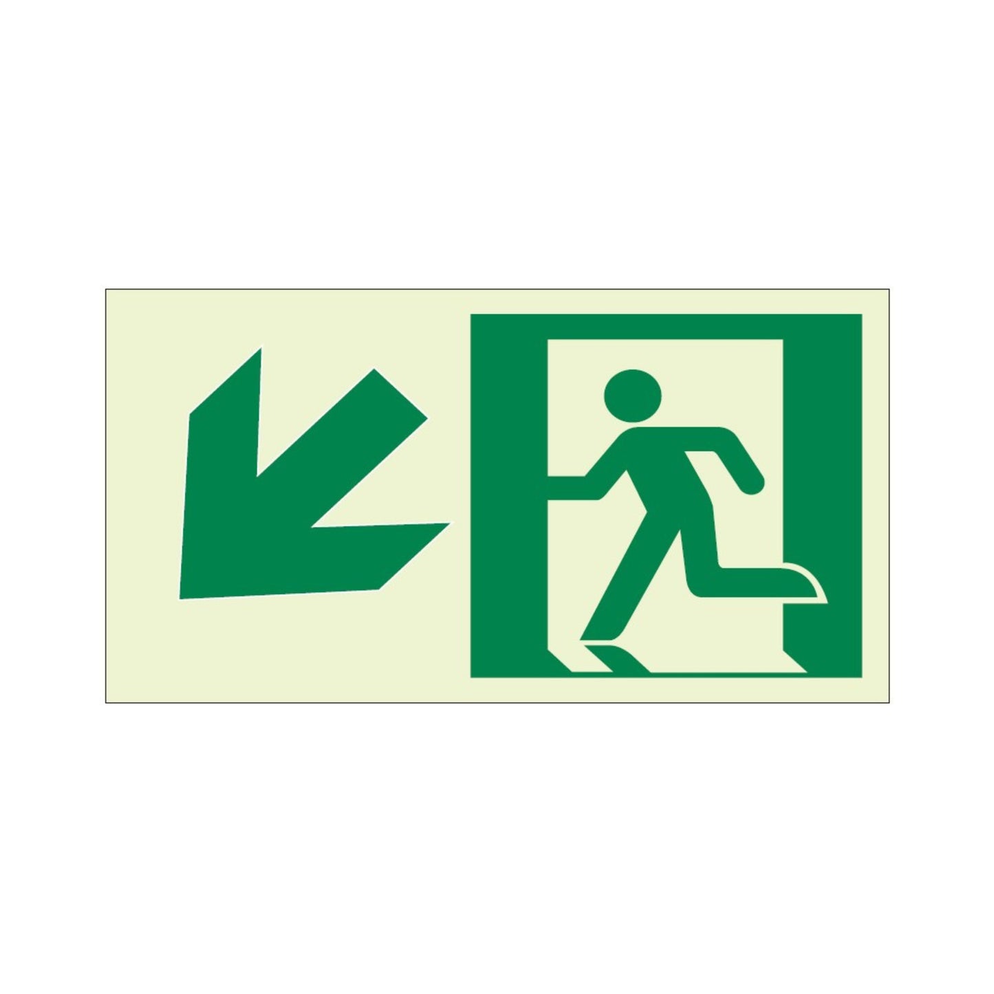 Ecoglo® Luminous Exit Path Marking Signs - Rigid Vinyl Series