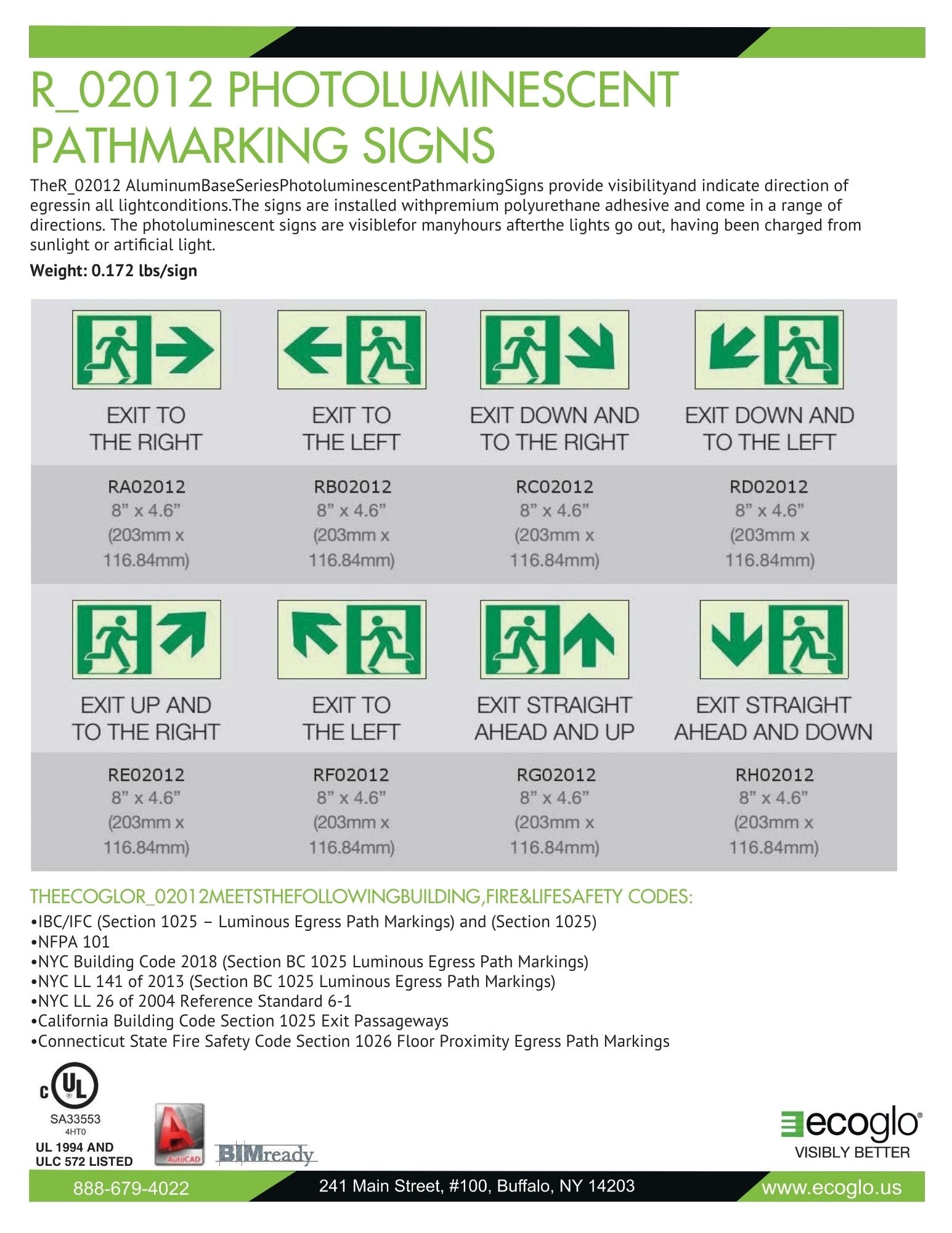 R_02012_Photoluminescent_Path_Marking_Signs_Aluminum_Base_-_Ecoglo