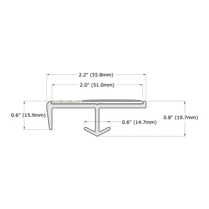 S2-N30 Non-Slip Cast in Place Stair Nosing
