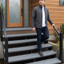 Light Gray ComposiGrip non-slip stair tread covers